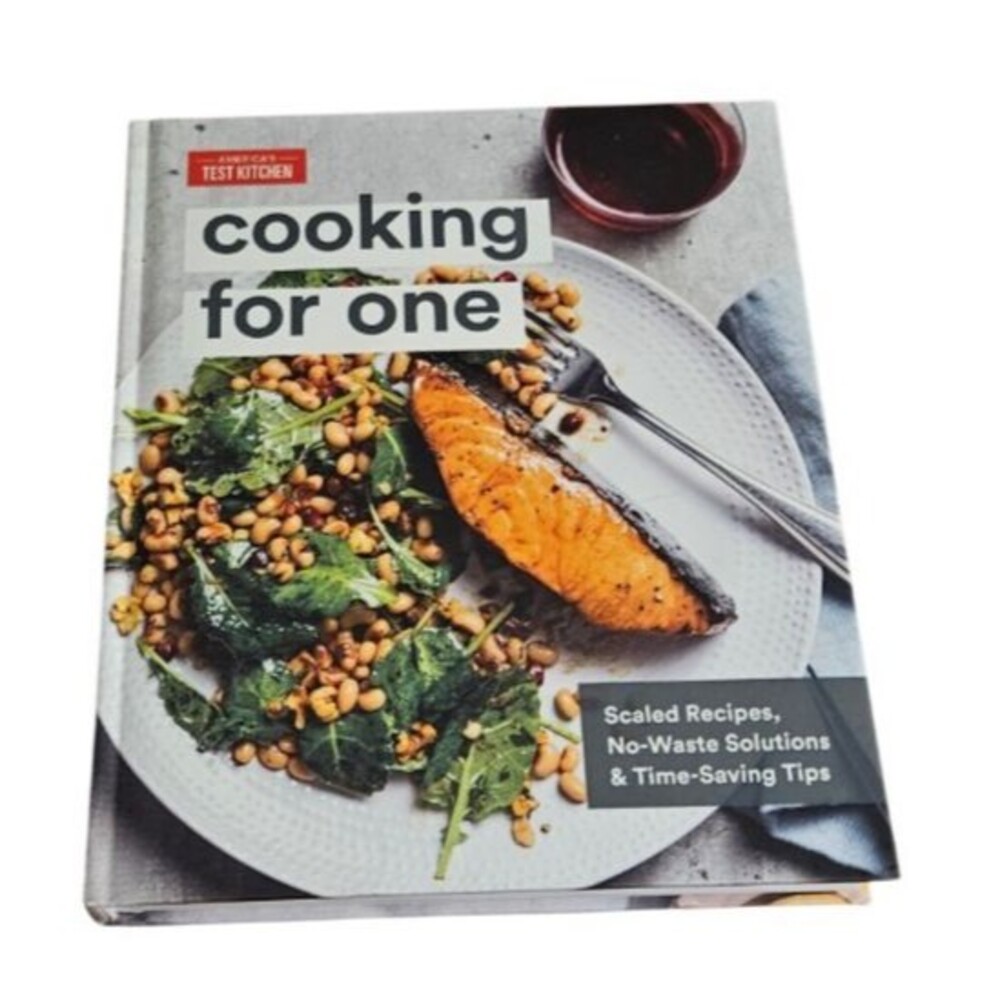 America's Test Kitchen Cooking for One Hardcover Cookbook Single Serving Meals